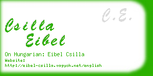csilla eibel business card